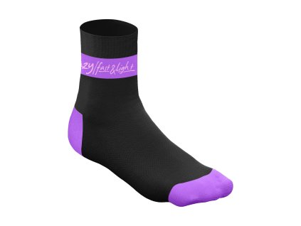 Ponožky Crazy Carbon Socks  - Lilla