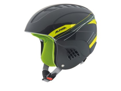 Lyžařská helma Alpina Carat černo zelená