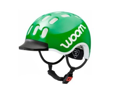Dětská helma na kolo Helma Woom green 2021