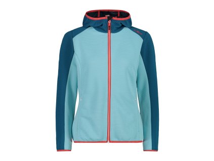 Dámská mikina CMP WOMAN FIX HOOD JACKET modrá