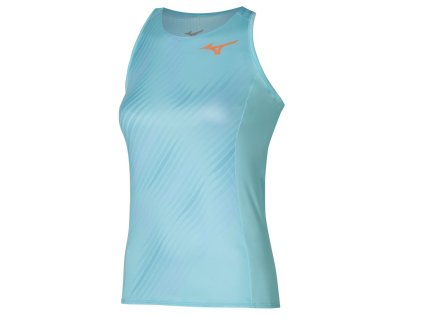 Dámské Tílko Mizuno Printed Tank Tanager Turquoise