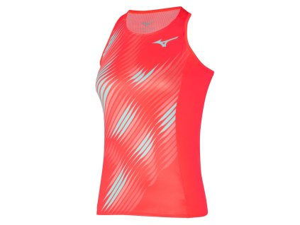 Dámské Tílko Mizuno Printed Tank Fierry Coral