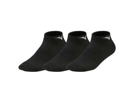 Ponožky Mizuno Training Mid 3P Black Black Black