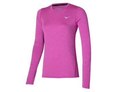 Dámské Triko Mizuno Impulse Core LS Tee Pink