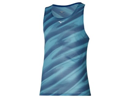 Pánské Tílko Mizuno DAF Graphic Tank Blue Ashes