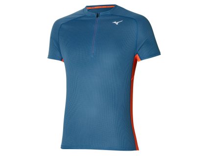 Pánské Triko Mizuno Trail DAF HZ Tee Blue Ashes