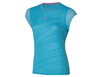 Triko Mizuno Aero Tee Maui Blue