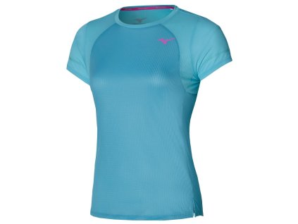 Dámské Triko Mizuno DryAeroFlow Tee Maui Blue