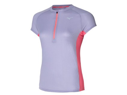 Dámské Triko Mizuno Trail DAF HZ Tee Wisteria