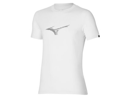 Triko Mizuno Athletics RB Tee White