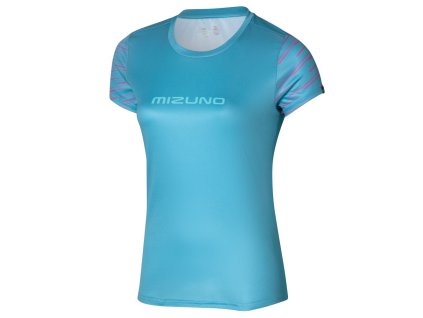 Triko Mizuno Graphic Tee Maui Blue