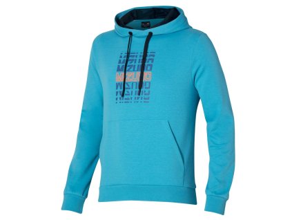 Mikina Mizuno Graphic Hoody Maui Blue