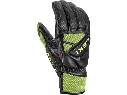 Rukavice Leki WCR Venom DH 3D black-ice lemon