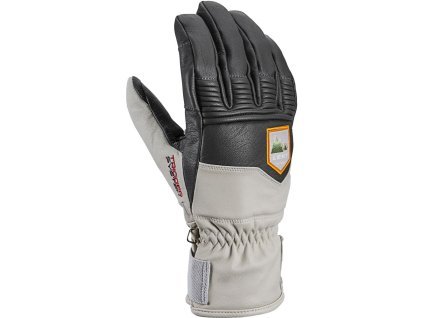 Rukavice Leki Rubic 3D graphite-off white