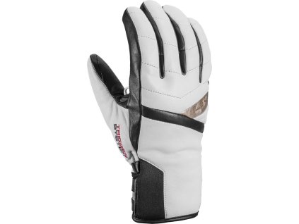 Rukavice Leki Snowfox 3D Elite Women white-black-gold