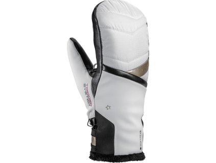 Rukavice Leki Snowfox 3D Women Mitt white-gold
