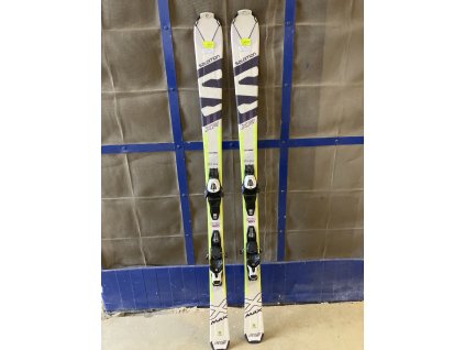 sjezdové lyže set bazar - salomon e x-max xr + e lithium 10