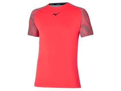Triko Mizuno Charge Shadow Tee Radiant Red