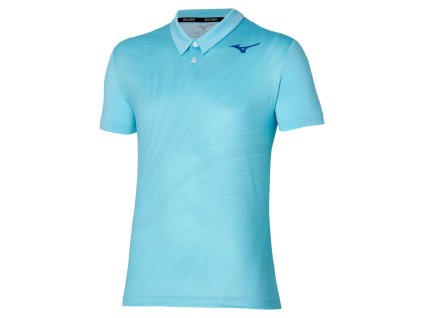Triko Mizuno Charge Shadow Polo Blue Glow