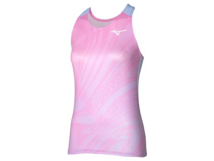 Tílko Mizuno Charge Printed Tank Lilac Chiffon