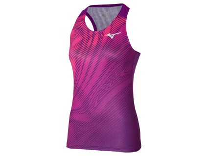 Tílko Mizuno Charge Printed Tank Purple Magic