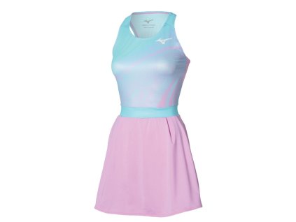 Triko Mizuno Charge Printed Dress Lilac Chiffon