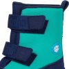 Dětské barefoot boty Affenzahn Minimal Highboot Vegan Dino - Green/Blue - AFZ-SHB-223