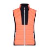 Dámská vesta CMP WOMAN VEST HYBRID - Fluo Red