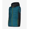 Dětská vesta CMP KID HYBRID VEST FIX HOOD - Dark green