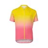 Dětský cyklo dres POC Y's XC Jersey Gradient Aventurine Yellow / Actnium Pink