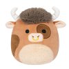 Plyšák SQUISHMALLOWS Hnědý strakatý býk - Shep, 30 cm