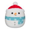 Plyšák SQUISHMALLOWS Sněhulák se šálou