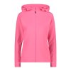 Dámská mikina CMP WOMAN JACKET FIX HOOD růžová