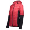 Dámská bunda CMP WOMAN FIX HOOD HYBRID JACKET růžová