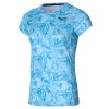 Dámské Triko Mizuno Two Loop Tee Print Blue Glow