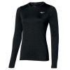 Dámské Triko Mizuno Impulse Core LS Tee Black