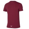 Triko Mizuno Athletics Mizuno Tee Cabernet