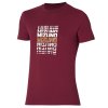 Triko Mizuno Athletics Mizuno Tee Cabernet