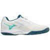 Tenisové Boty Mizuno EXCEED STAR Jr. AC White Moroccan Blue Turquoise