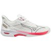 Boty Mizuno WAVE EXCEED TOUR 5 AC Undyed White Quiet Shade Opera Red