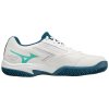 Boty Mizuno EXCEED STAR Jr. CC White Moroccan Blue Turquoise
