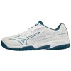 Boty Mizuno EXCEED STAR Jr. CC White Moroccan Blue Turquoise