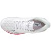Boty Mizuno WAVE EXCEED TOUR 5 CC Undyed White Quiet Shade Opera Red