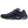 Boty Mizuno WAVE STEALTH NEO Evening Blue Techno Green Iolite