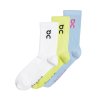 Ponožky ON Running Logo Sock 3-Pack White/Zest/Stratosphere