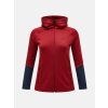 Mikina Peak Performance W RIDER ZIP HOOD SUNDRIED TOMATO/GOLD FLAME