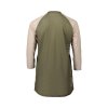 Dámský cyklo dres POC W's MTB Pure 3/4 Jersey Epidote Green/Light Sandstone Beige