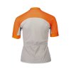 Dámský cyklo dres POC W's Essential Road Logo Jersey Zink Orange/Granite Grey