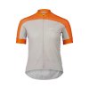 Dámský cyklo dres POC W's Essential Road Logo Jersey Zink Orange/Granite Grey