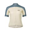 Dámský cyklo dres POC W's Essential Road Logo Jersey Okenite Off-White/Calcite Blue